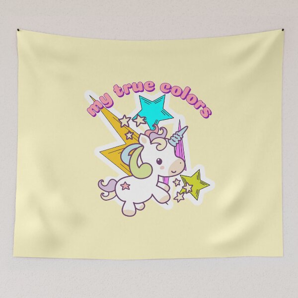 Item preview, My True Colors. Super Cute Unicorn Thunder Lightning Stars designed and sold by Rebel-Design.