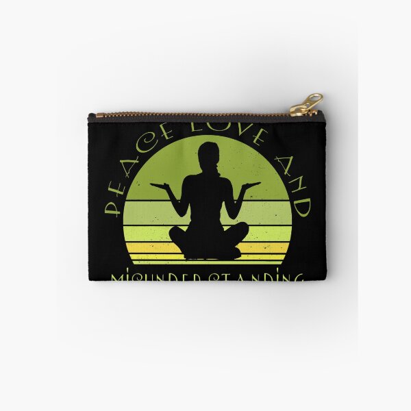 Item preview, Funny sarcastic yoga quote. peace love and misunderstanding. designed and sold by NobelFashion.