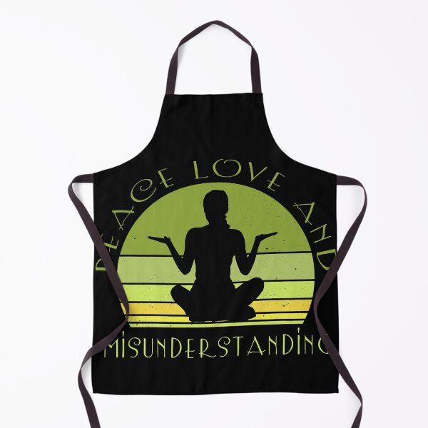 Item preview, Funny sarcastic yoga quote. peace love and misunderstanding. designed and sold by NobelFashion.