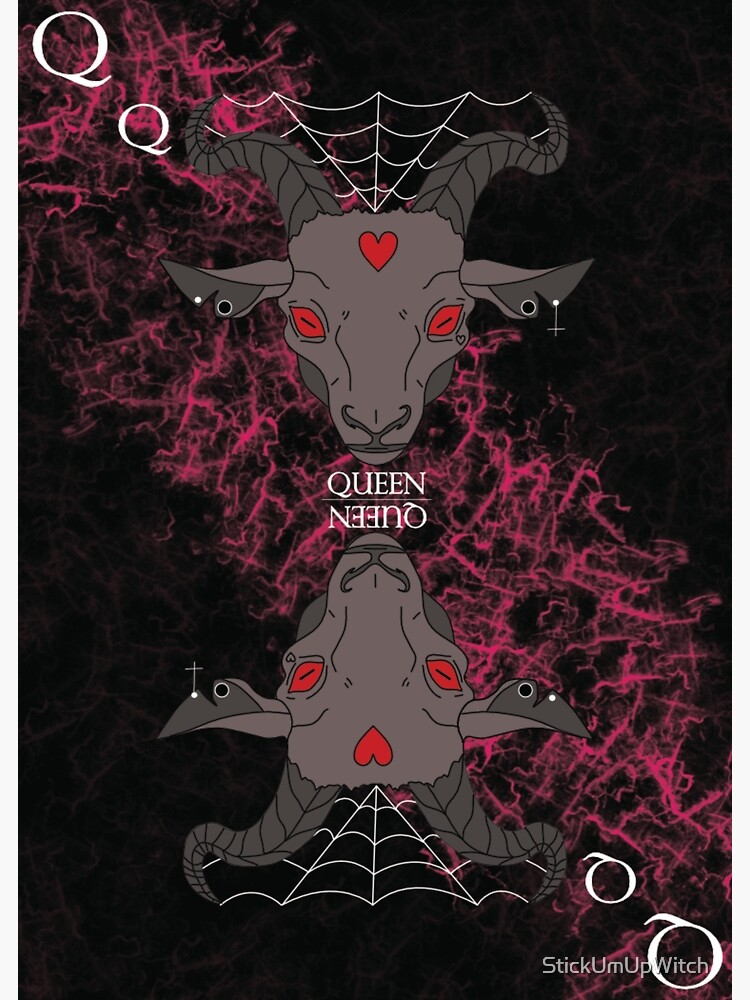 As Above So Below Baphomet Queen Poster for Sale by StickUmUpWitch