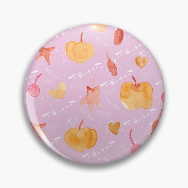 Item preview, Pink Watercolour Halloween Pumpkin Cherry Leaves designed and sold by Lozzie Eliza Designs.