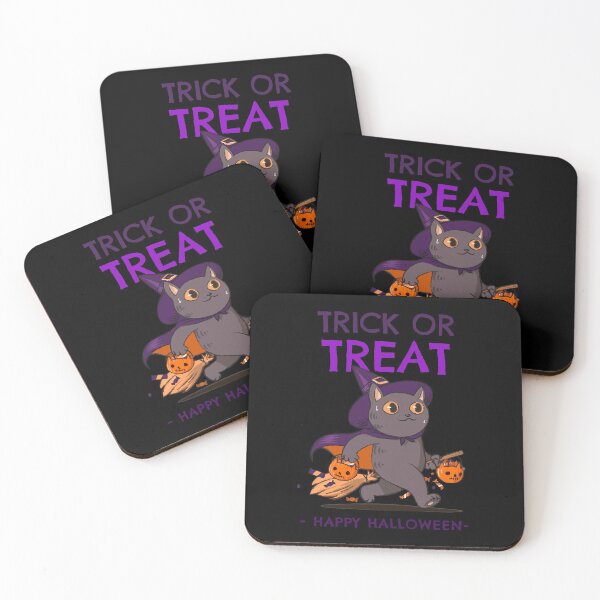 Item preview, Trick or treat? Happy Halloween! designed and sold by TheHillSpruce.