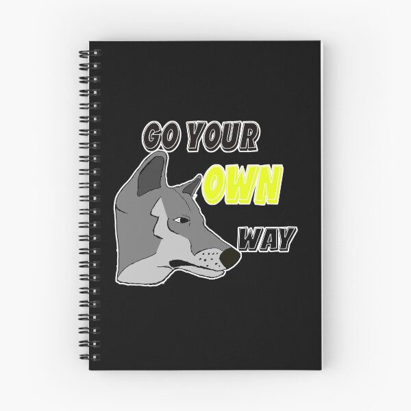 Item preview, Go Your Own Way Wolf Motif Motivation designed and sold by Merchandiser099.