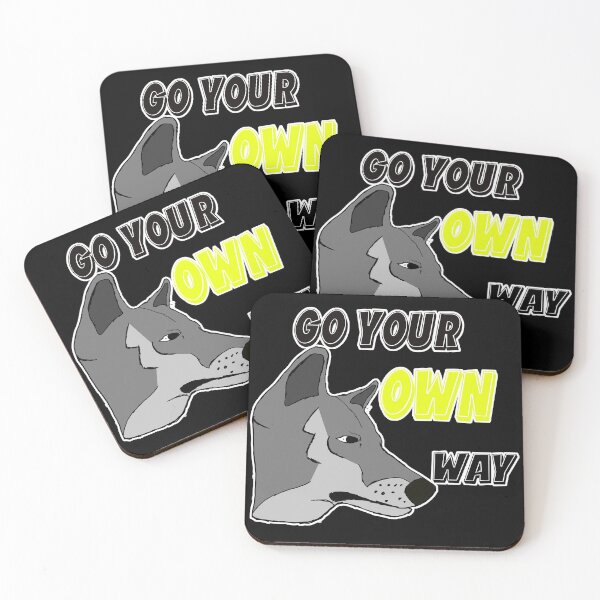 Item preview, Go Your Own Way Wolf Motif Motivation designed and sold by Merchandiser099.