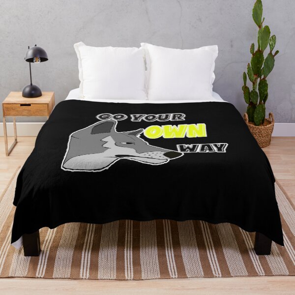 Item preview, Go Your Own Way Wolf Motif Motivation designed and sold by Merchandiser099.