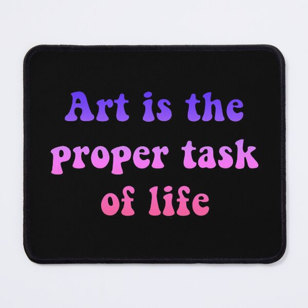 Item preview, Art is the proper task of life Nietzsche quote designed and sold by Bookup.