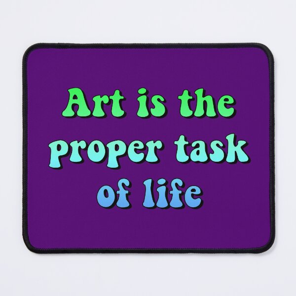 Item preview, Art is the proper task of life Nietzsche quote designed and sold by Bookup.