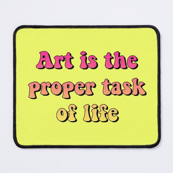 Item preview, Art is the proper task of life Nietzsche quote designed and sold by Bookup.