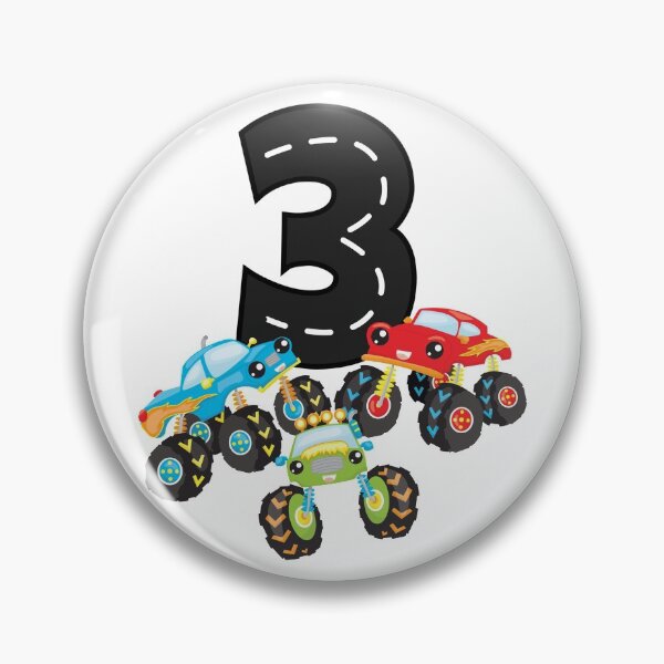 Item preview, 3rd Birthday Three Monster Trucks Number 3 Birthday Boy  designed and sold by Studio520.