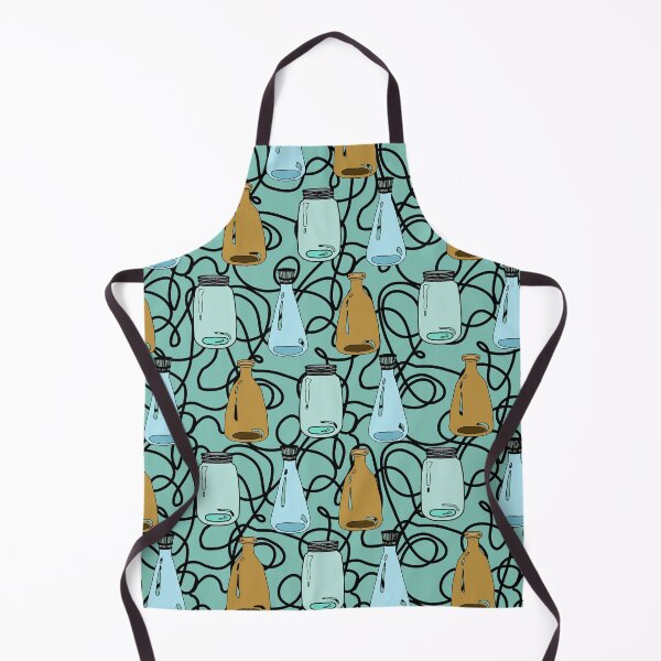Item preview, Green Bottle Repeat Pattern Design designed and sold by NancyMerkle.