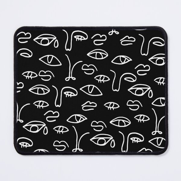 Item preview, Minimal Abstract Linear Face Pattern  designed and sold by kapotka.