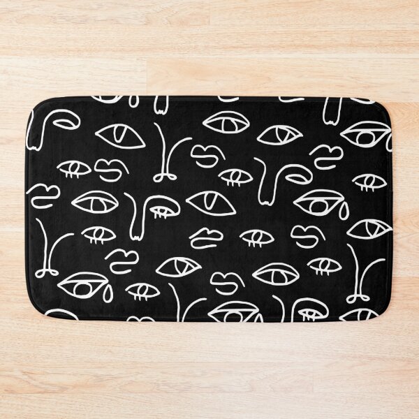 Item preview, Minimal Abstract Linear Face Pattern  designed and sold by kapotka.