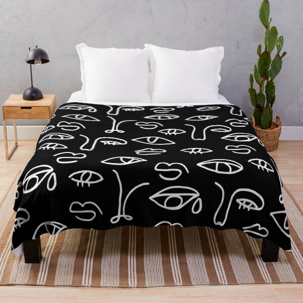 Item preview, Minimal Abstract Linear Face Pattern designed and sold by kapotka.