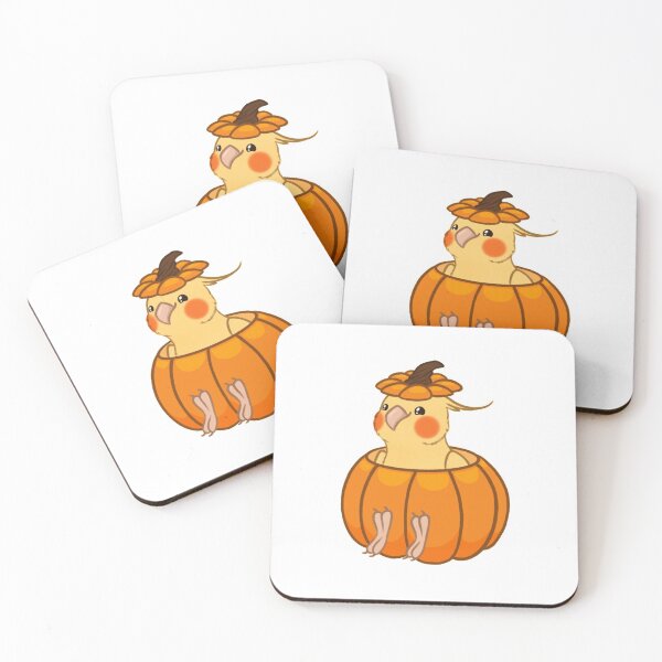Item preview, Cockatiel in Pumpkin designed and sold by Shanman-Art.