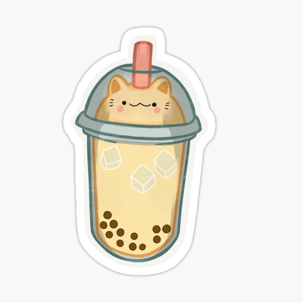 Item preview, Kitty Boba Bubble Tea designed and sold by MadeByKylieanna.