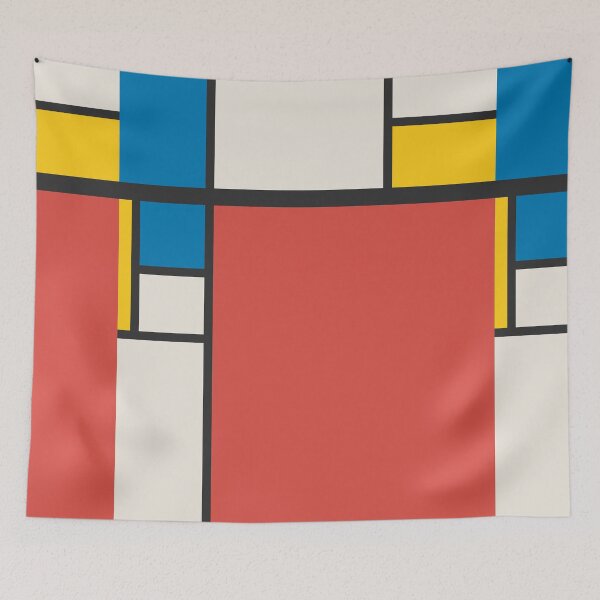 Item preview, Geometric (Mondrian Inspired) designed and sold by nouveaudecor.