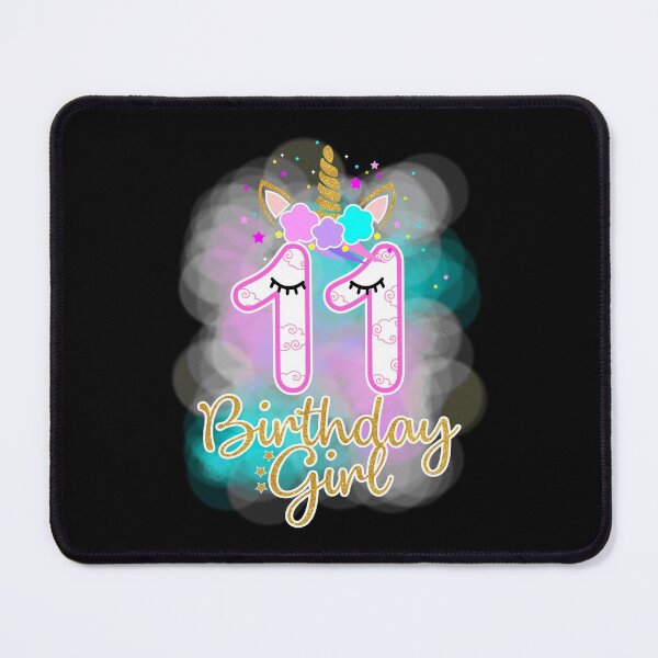 Item preview, 11th Unicorn Birthday girl eleven years old party designed and sold by Studio520.