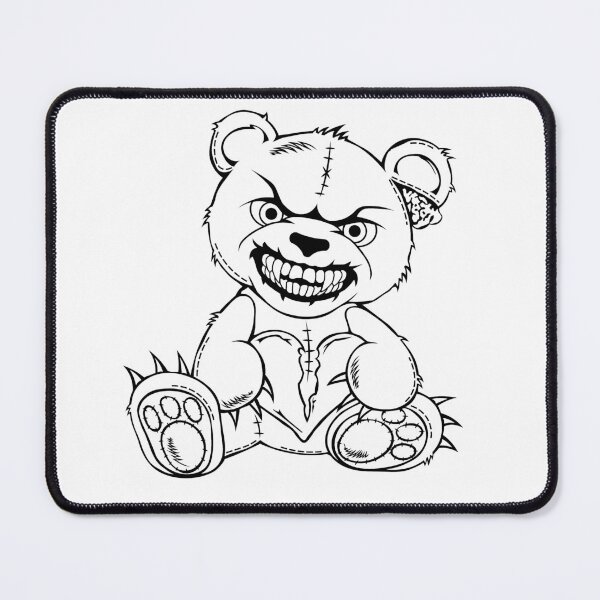 Item preview, Silhouette of a torn sewn up teddy bear with a broken heart in its paws designed and sold by Tsvet04ek.