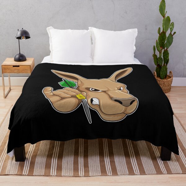 Aperçu de l'œuvre Kangaroo as Dart player with Dart créée et vendue par Snabdesign84.