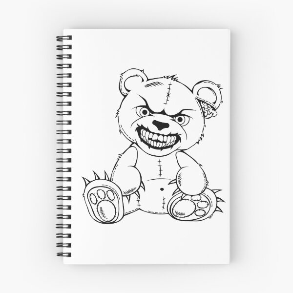 Item preview, Silhouette of a torn sewn-up teddy bear with a toothy smile designed and sold by Tsvet04ek.