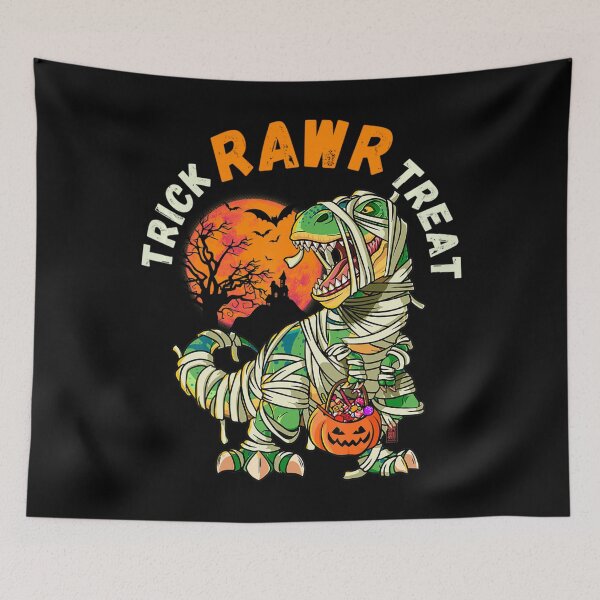 Item preview, Trick Rawr Treat Mummy T-rex Halloween designed and sold by Miciareter.