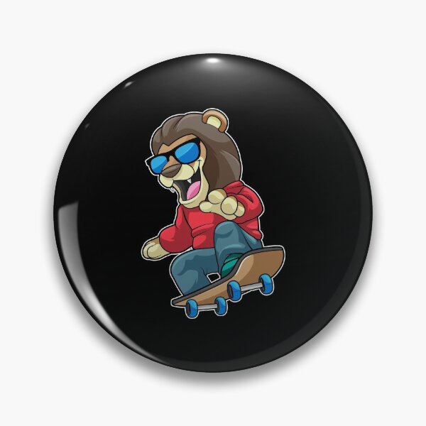 Item preview, Lion as Skater with Skateboard designed and sold by Snabdesign84.