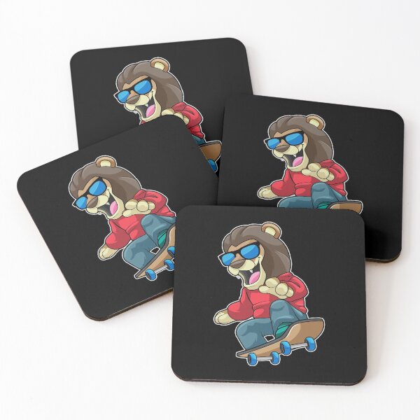 Item preview, Lion as Skater with Skateboard designed and sold by Snabdesign84.