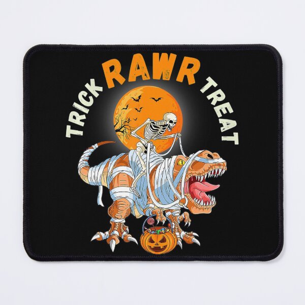 Artikelvorschau, Trick Rawr Treat Mumie T-Rex und Skelett Halloween entworfen und verkauft von Miciareter.