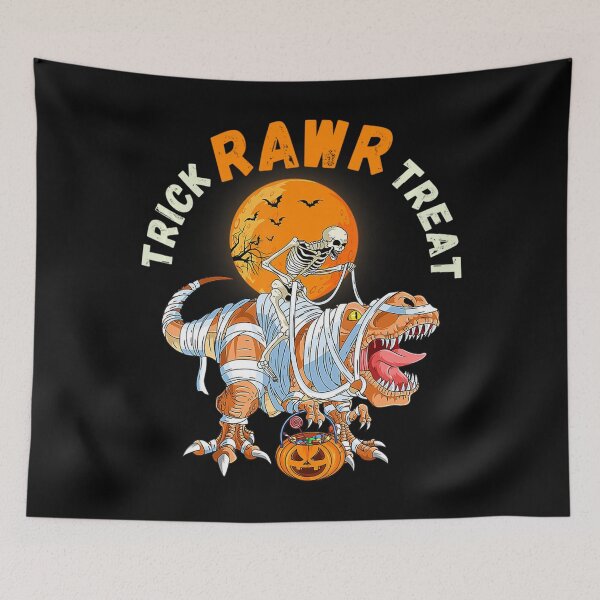 Item preview, Truco Rawr Treat Momia T-rex Y Esqueleto Halloween designed and sold by Miciareter.