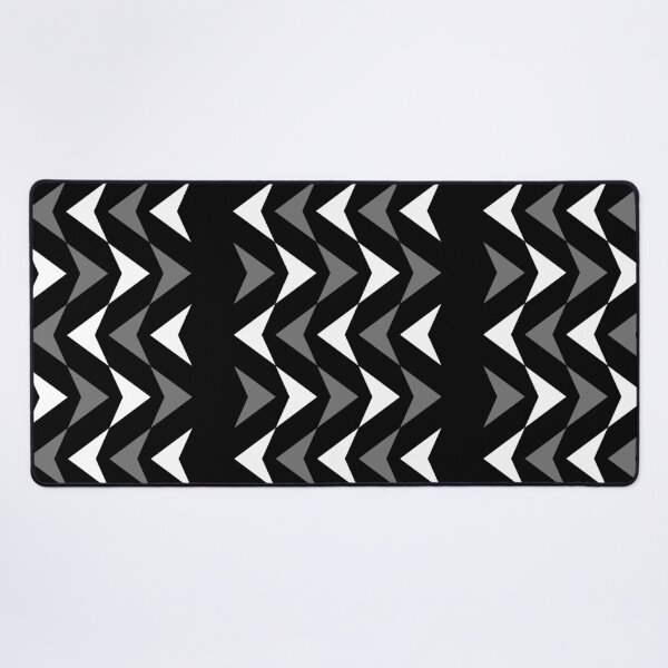 Item preview, Preppy Modern Geometric Grey Black and White Arrowhead Pattern  designed and sold by IamTrending.