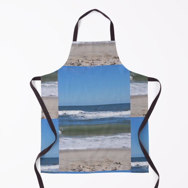 Item preview, Assateague Island - Waves Crashing Against Shore - With Dolphin Fin - Vertical Photo designed and sold by FoxyParrot.