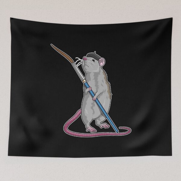 Item preview, Rat as Painter with Paint brush designed and sold by Snabdesign84.