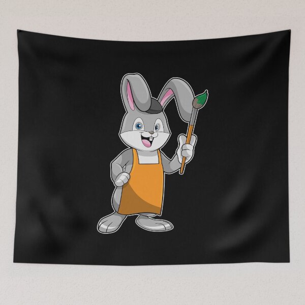 Item preview, Bunny as Painter with Paint brush designed and sold by Snabdesign84.