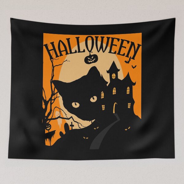 Item preview, Halloween kitty | Halloween pet Art designed and sold by ZOBBI.