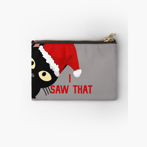 Item preview, Black Cat Peeking Christmas, I Saw That designed and sold by DiensDesign.