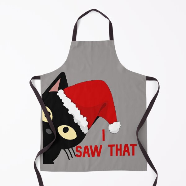 Item preview, Black Cat Peeking Christmas, I Saw That designed and sold by DiensDesign.