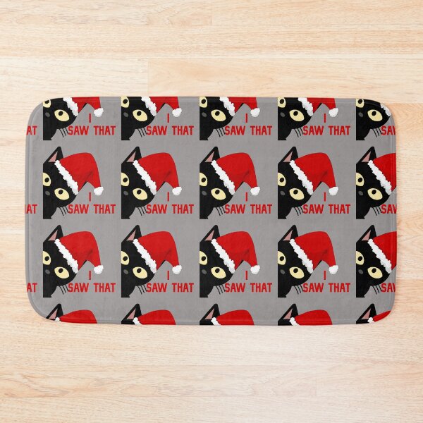 Item preview, Black Cat Peeking Christmas, I Saw That designed and sold by DiensDesign.