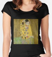 Gustav Klimt The Kiss Women's Fitted Scoop T-Shirt
