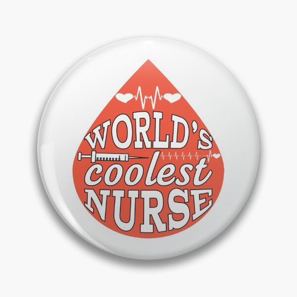Item preview, World's Coolest Nurse - Blood Drop designed and sold by SewnMemories.