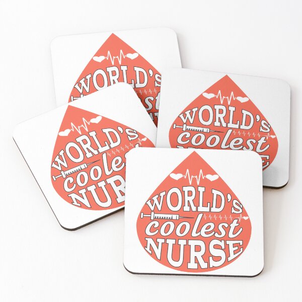 Item preview, World's Coolest Nurse - Blood Drop designed and sold by SewnMemories.