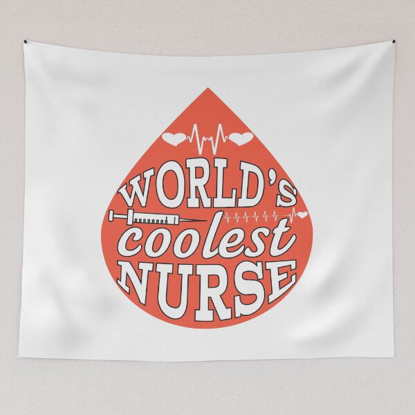 Item preview, World's Coolest Nurse - Blood Drop designed and sold by SewnMemories.