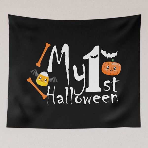 Item preview, My First Halloween with Cute Pumpkin And Candy Corn designed and sold by DAFIN.