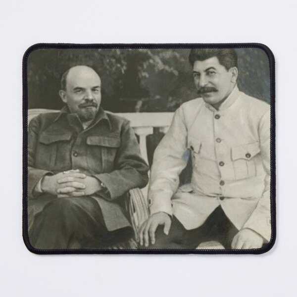 Heavily #retouched #photograph of #Stalin and #Lenin Mouse Pad