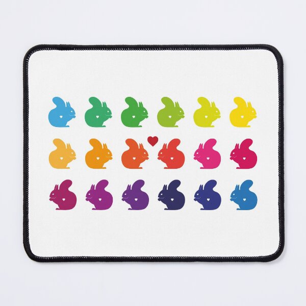 Item preview, Colorful love squirrels with hearts designed and sold by un-artiges.