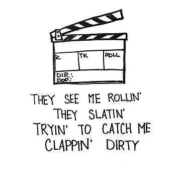 Artwork thumbnail, Camera Assistant slate pun by mindlessdoodles