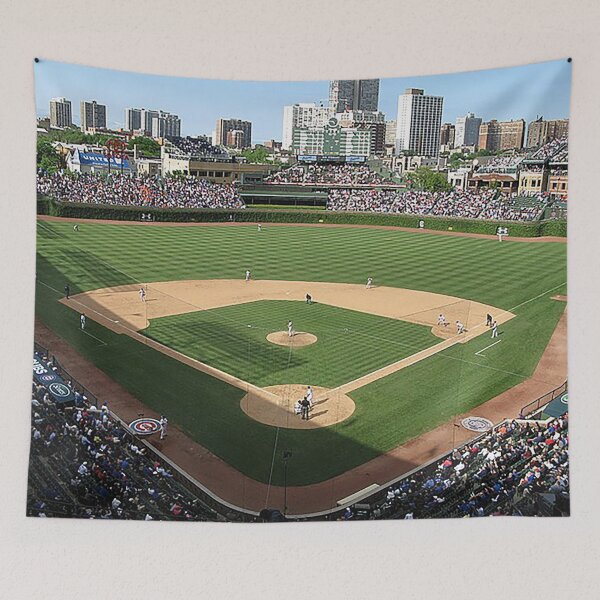 Item preview, Wrigley Field, Chicago Baseball Stadium, Ivy Covered Wall, Bleacher Bums, Waveland Ave,  designed and sold by Nostrathomas66.