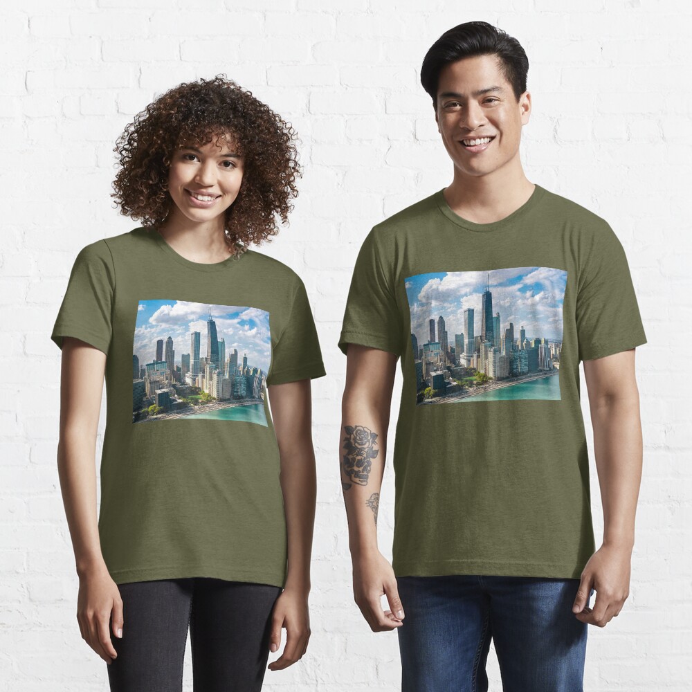 Chicago Skyline T-shirt Design | Essential T-Shirt