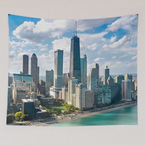 Item preview, Chicago Skyline, Second City, Sears Tower, Chicago river, Chicago, Illinois, Skyscrapers, Lake Michigan designed and sold by Nostrathomas66.