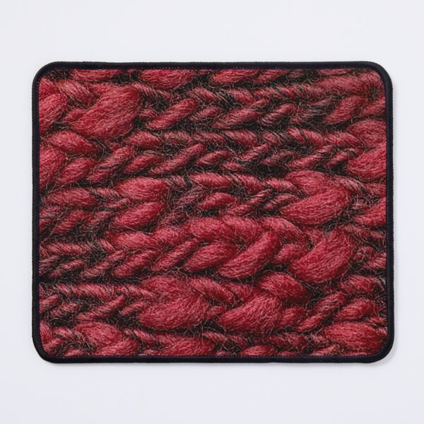 Item preview, Red woven yarn pattern, knitting designed and sold by Nostrathomas66.