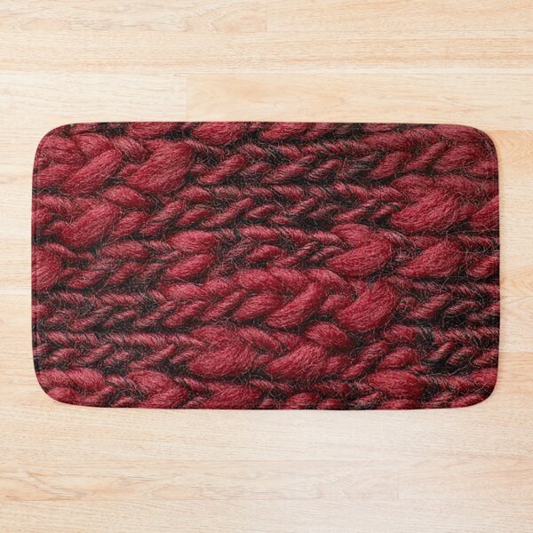 Item preview, Red woven yarn pattern, knitting designed and sold by Nostrathomas66.